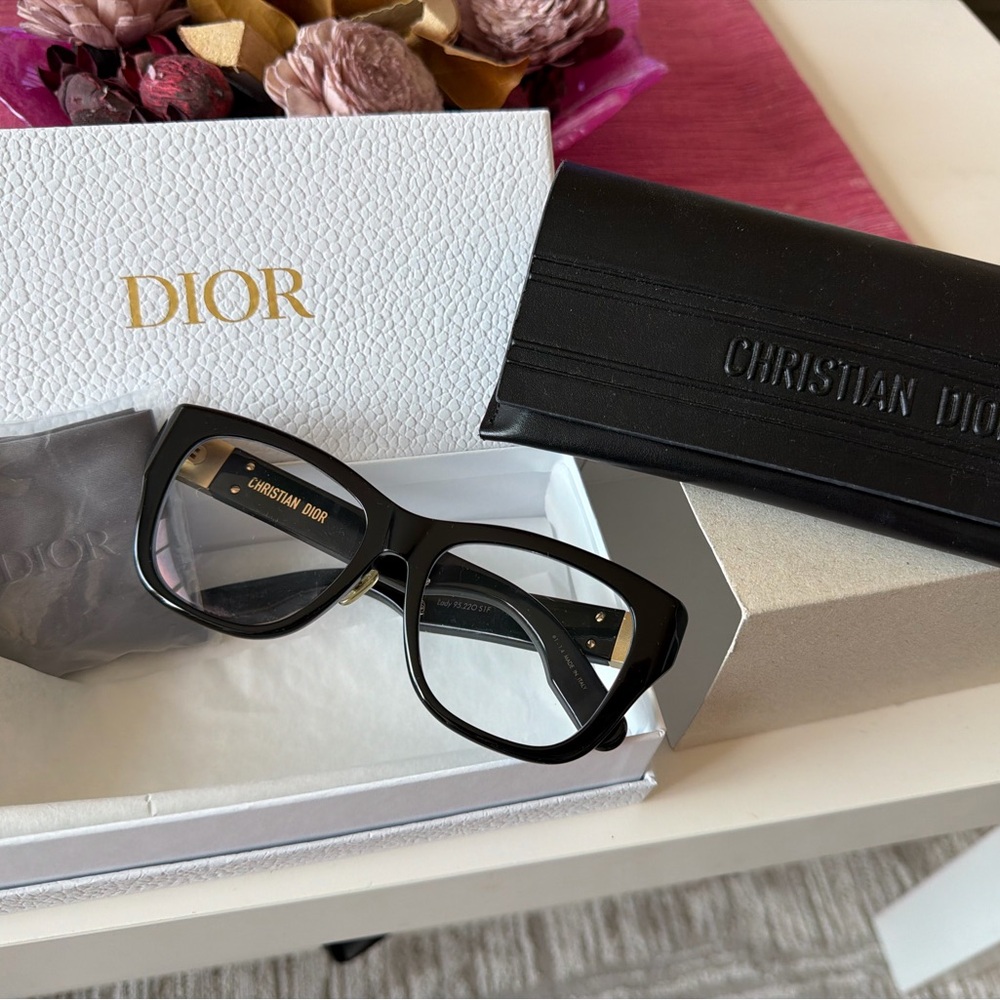 Dior Black Square Glasses